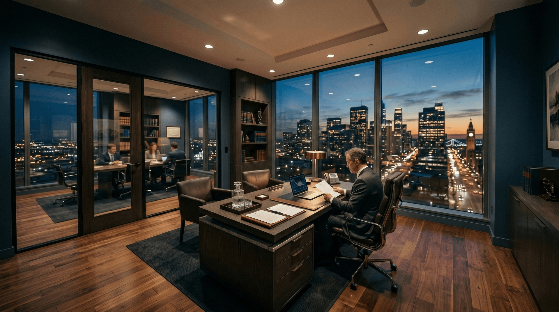 Interior de despacho de abogados premium