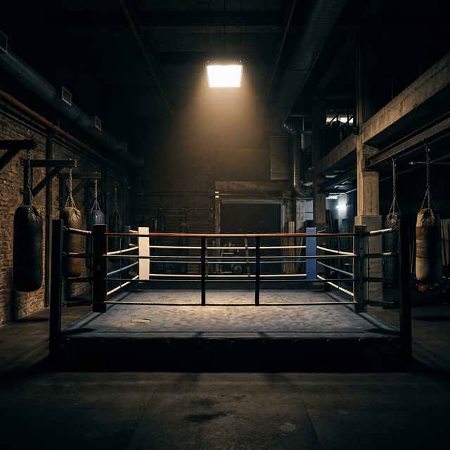 Ring de boxeo profesional