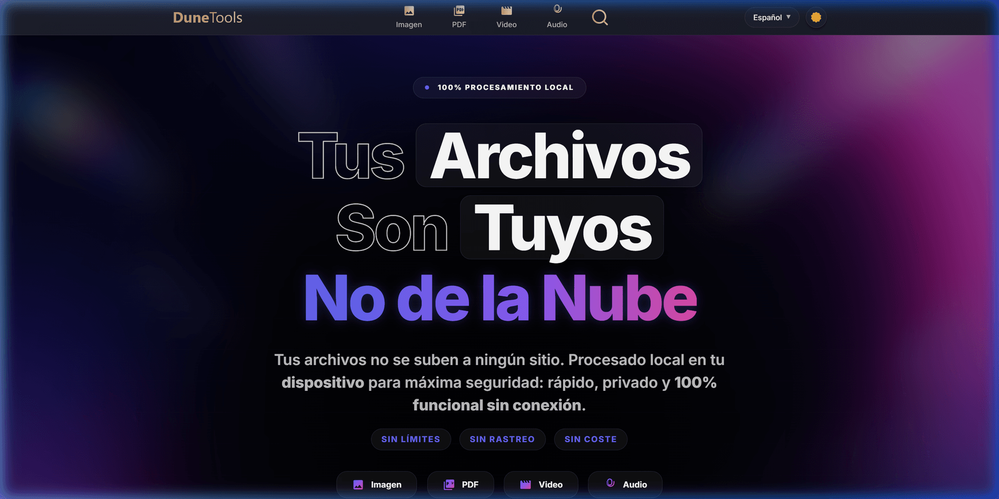 Vista previa de DuneTools